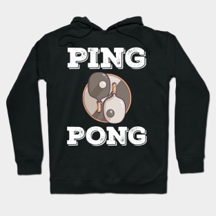 Ping Pong Table Tennis Tabletennis PingPong Yin Yang Ying Hoodie